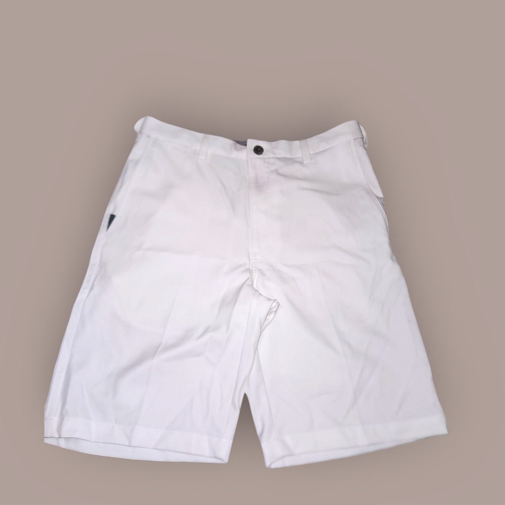Haggar Mens White Dress Shorts Size 36 Classic Fit